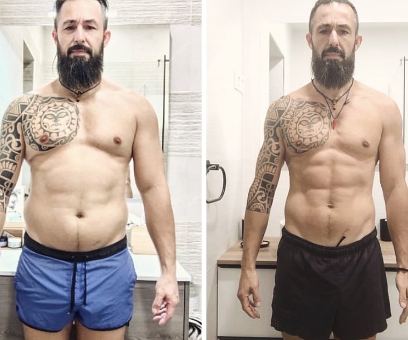 Antes y después de un cliente de Hermetic Way
