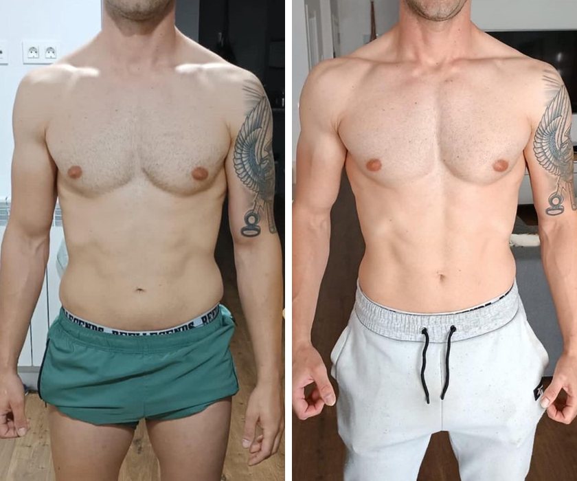 Antes y después de un cliente de Hermetic Way