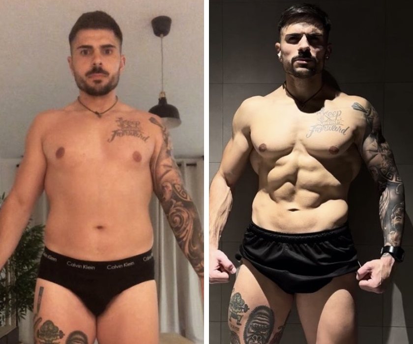 Antes y después de un cliente de Hermetic Way