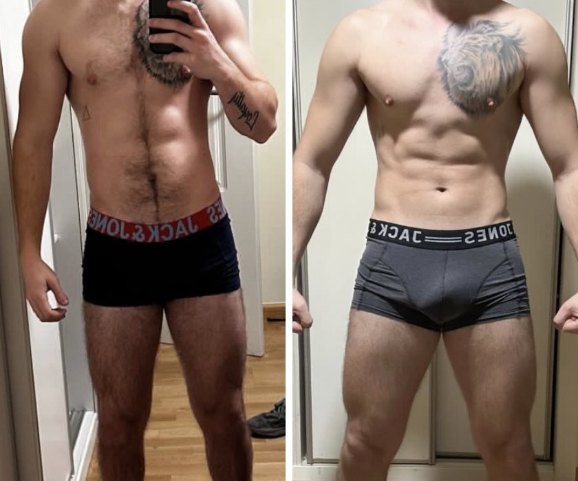 Antes y después de un cliente de Hermetic Way