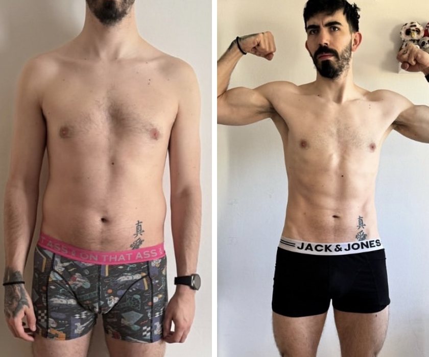Antes y después de un cliente de Hermetic Way